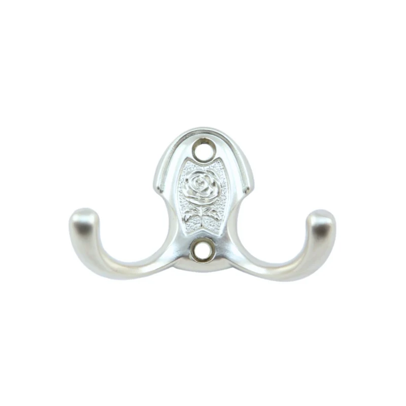 Crochet mural double 46mm - Chrome
