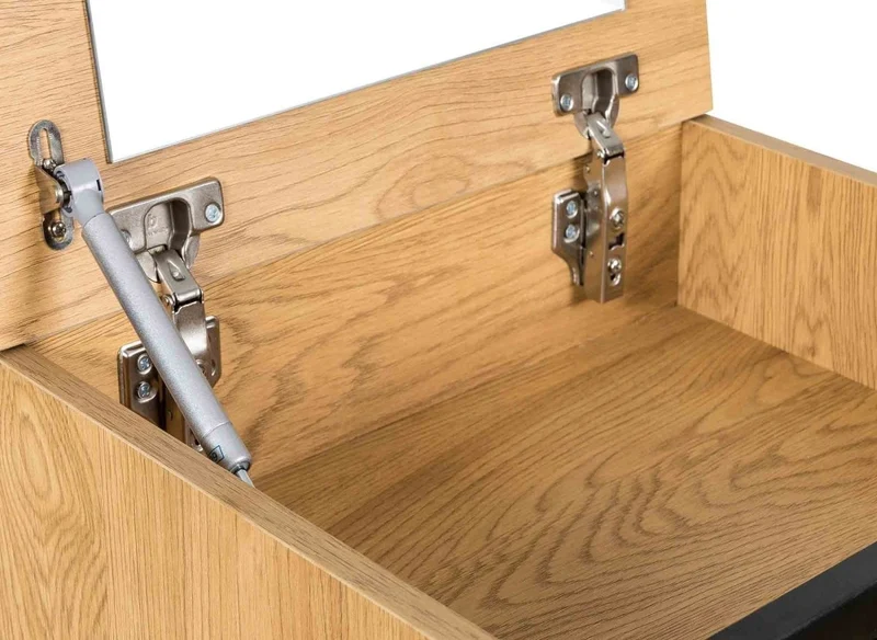 Commode en bois 4 tiroirs avec coiffeuse intégrée DARINA