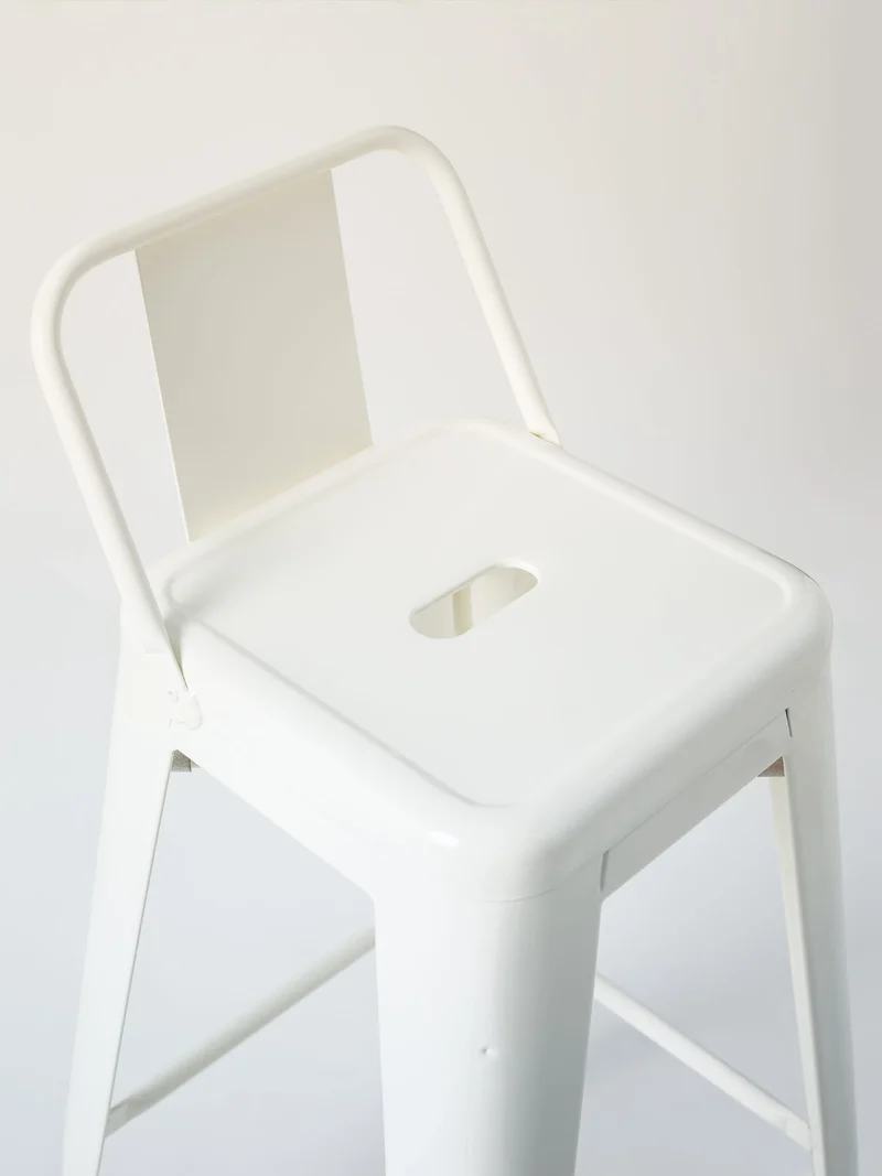 Tabouret petit dossier H65cm