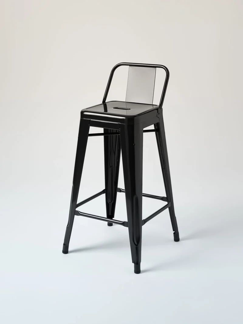 Tabouret petit dossier H65cm