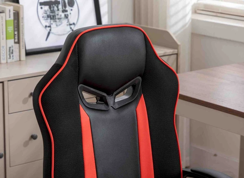 Fauteuil de bureau gaming noir et rouge MICRON