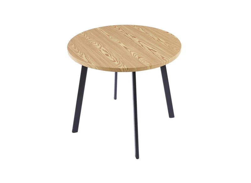 Ensemble table à manger en bois avec 4 tabourets beige IRINA