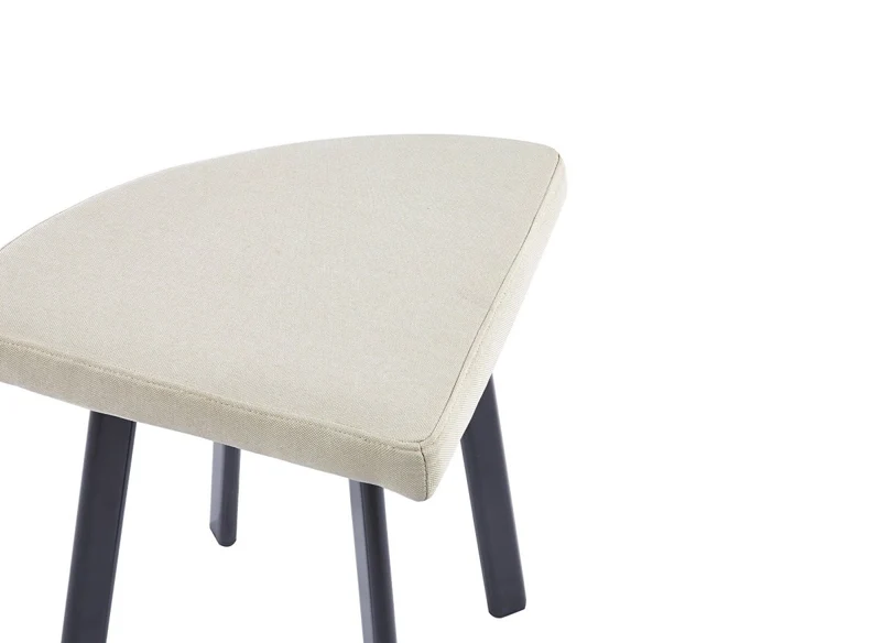 Ensemble table à manger en bois avec 4 tabourets beige IRINA