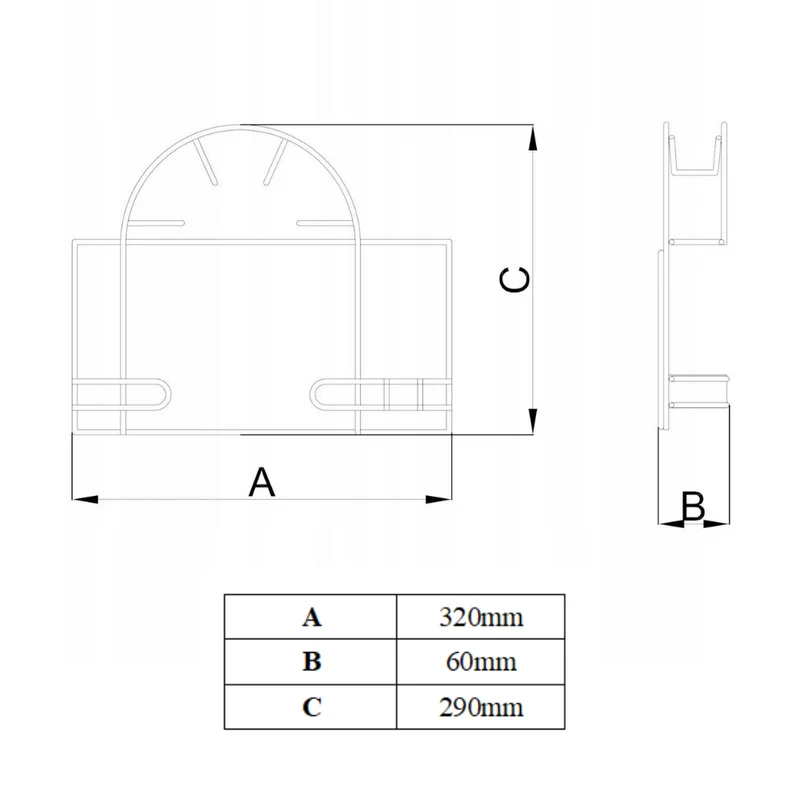 Porte-tuyau d'aspirateur en argent - Petit - Blanc