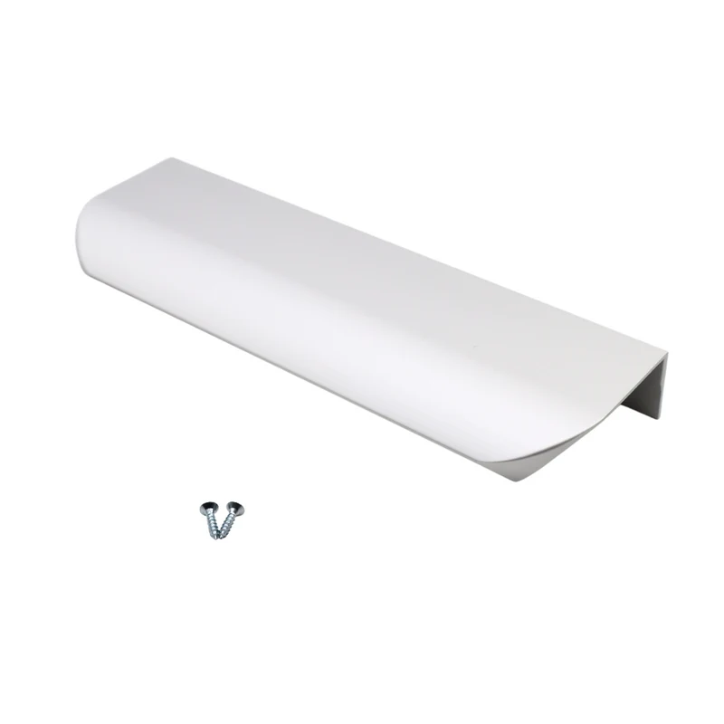 Poignée profilée rond Edge 128mm (Longueurs totales 148mm) - Aluminium