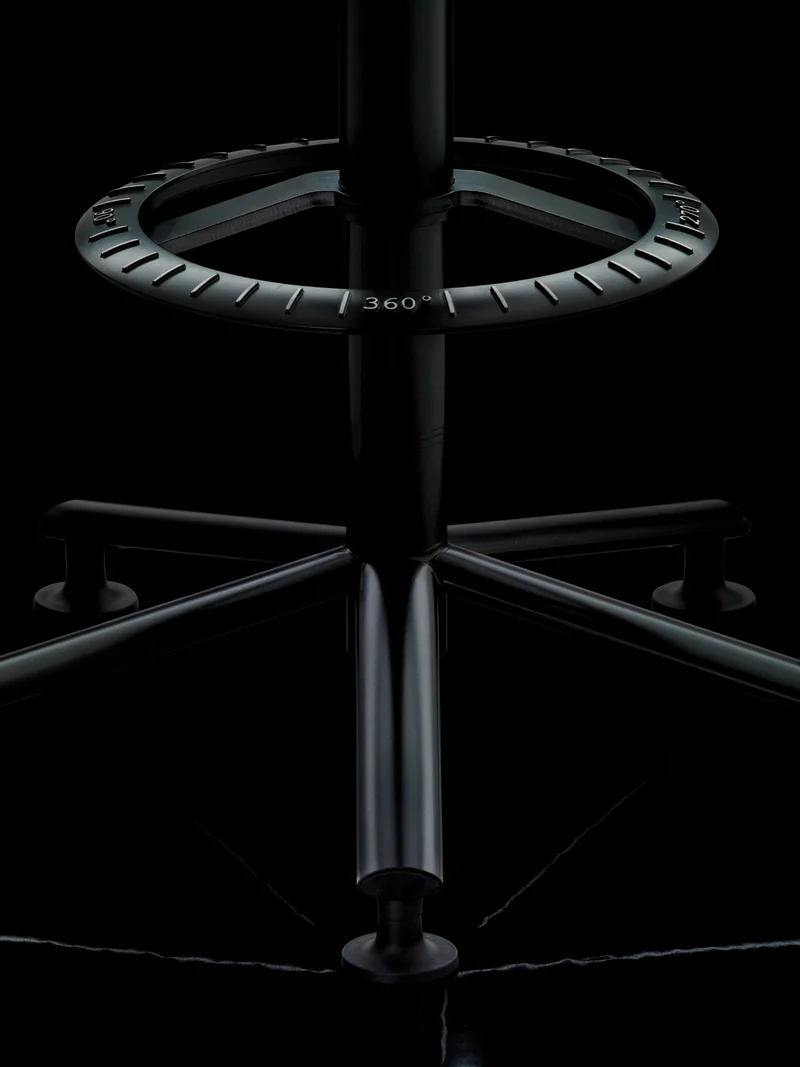 360° - Tabouret pivotant à roulettes