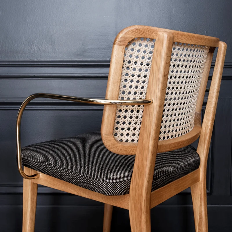 CANNAGE - Chaise avec accoudoirs