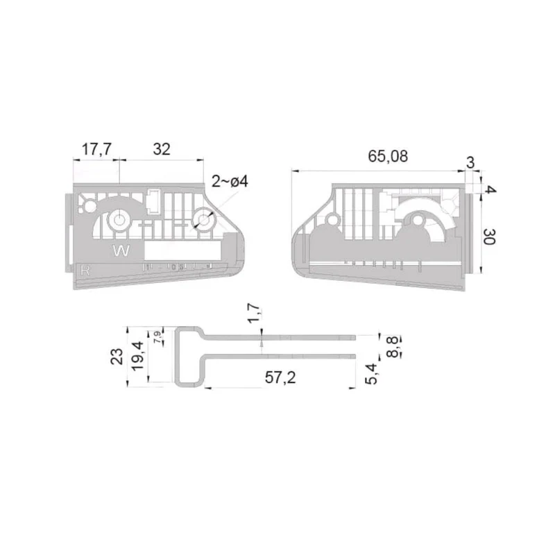 Support d'armoire réglable, G+D - 3D Premium - Marron