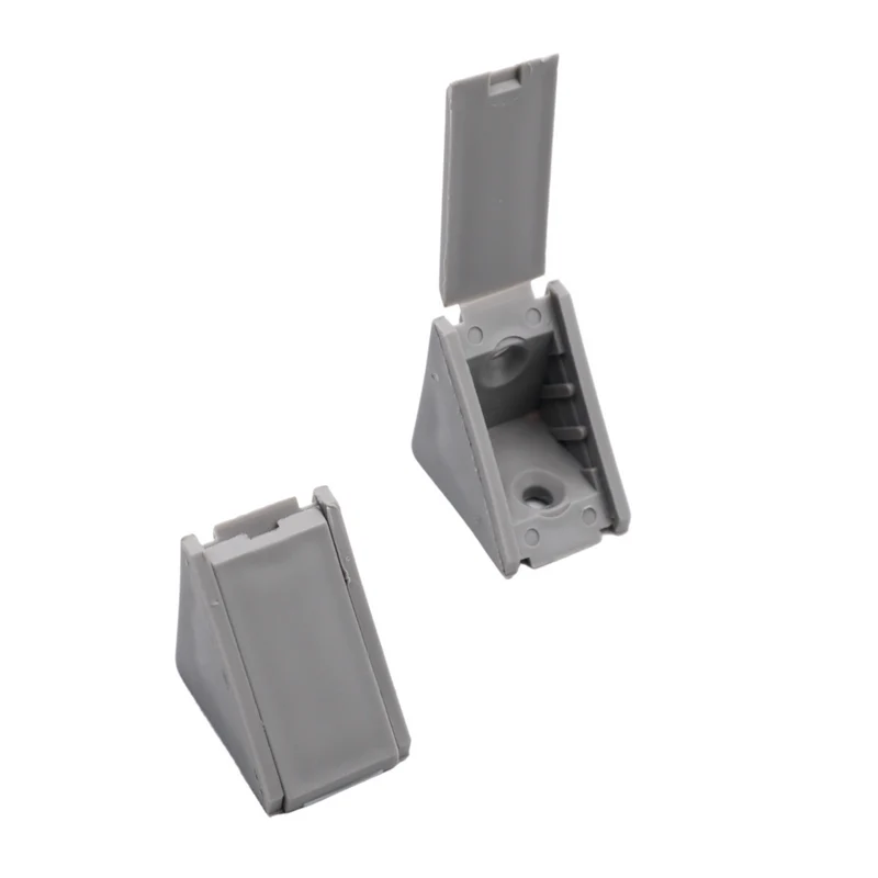 Équerre d'angle plastique - Gris 100 pièces