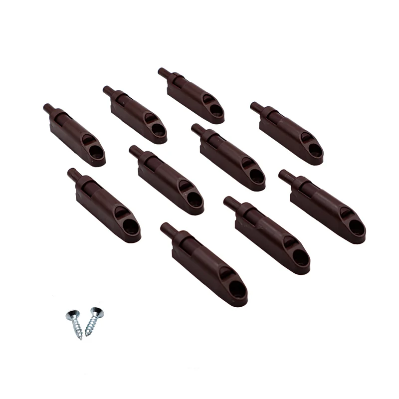 Amortisseur de porte de cuisine fermeture silencieuse - Marron (10 pièces)