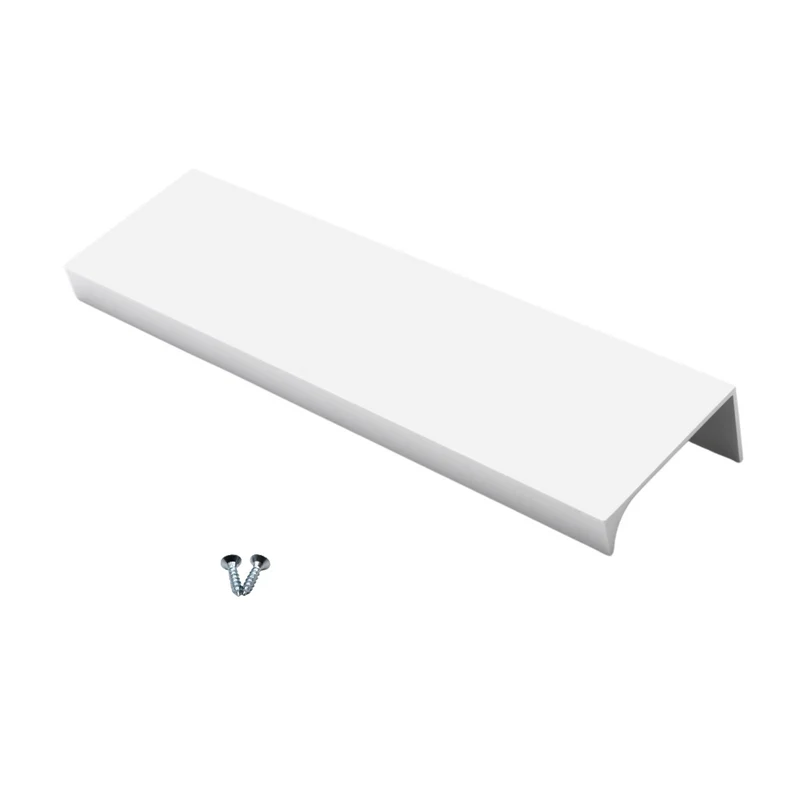 Poignée profilée Edge 128mm (Longueurs totales 148mm) - Blanc