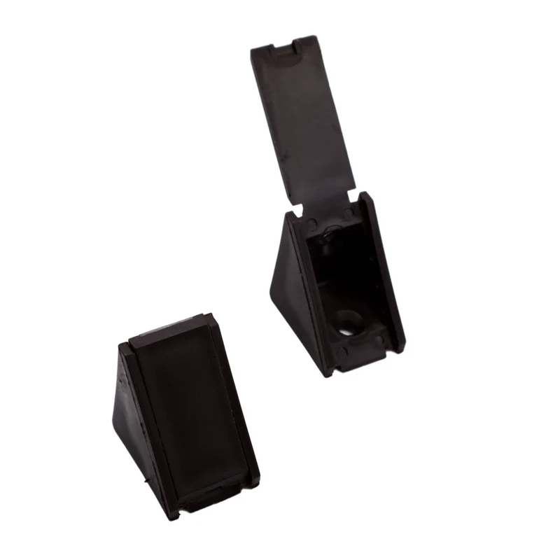 Équerre d'angle plastique - Noir 100 pièces