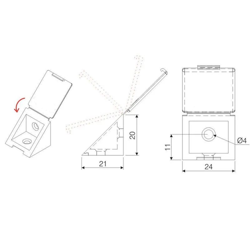 Équerre d'angle plastique - Blanc 1000 pièces