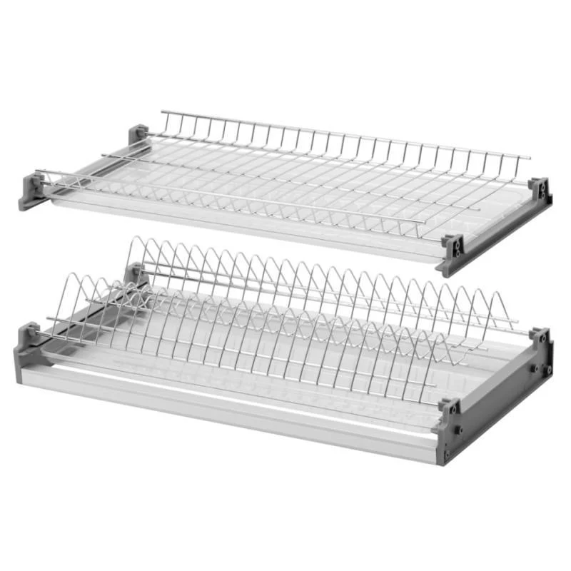 Plat égouttoir de séchage pour armoire de cuisine - Chrome 800mm