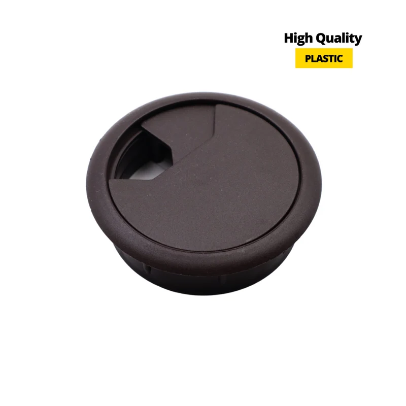 Passe-câble en plastique 60mm - Marron très foncé