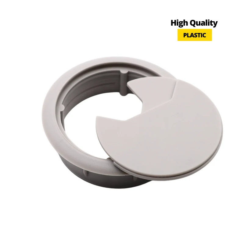 Passe-câble en plastique 60mm - Gris