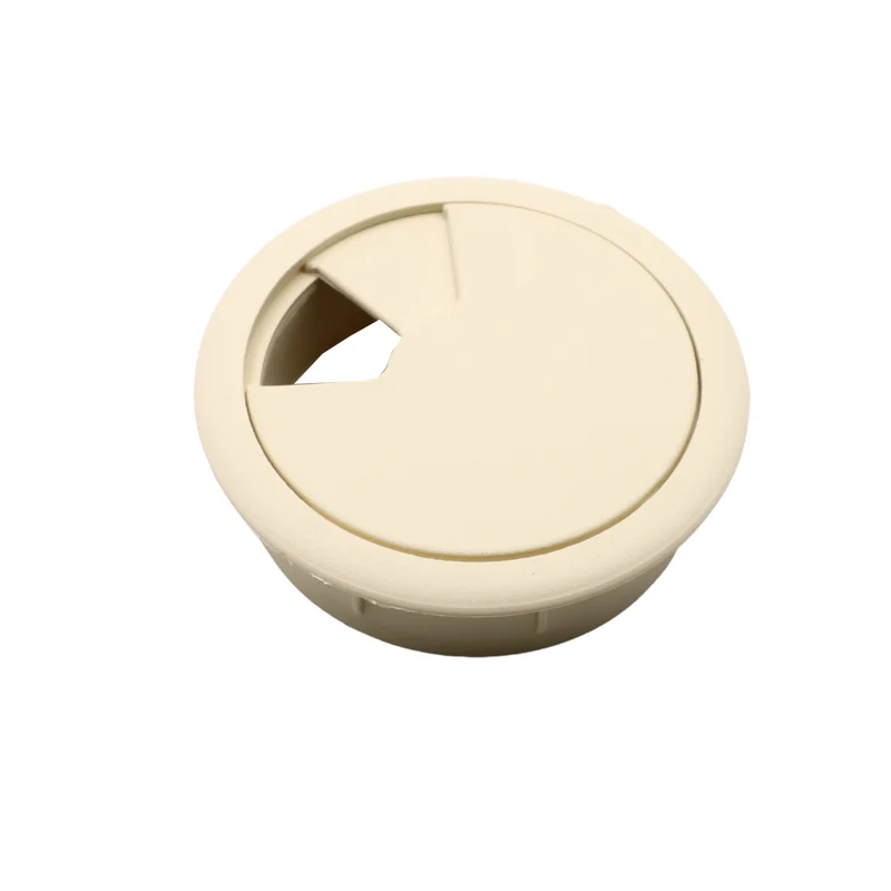 Passe-câble en plastique 60mm - Vanille