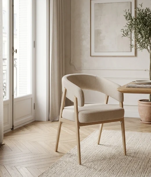 Chaise ALICIA Pieds Chêne