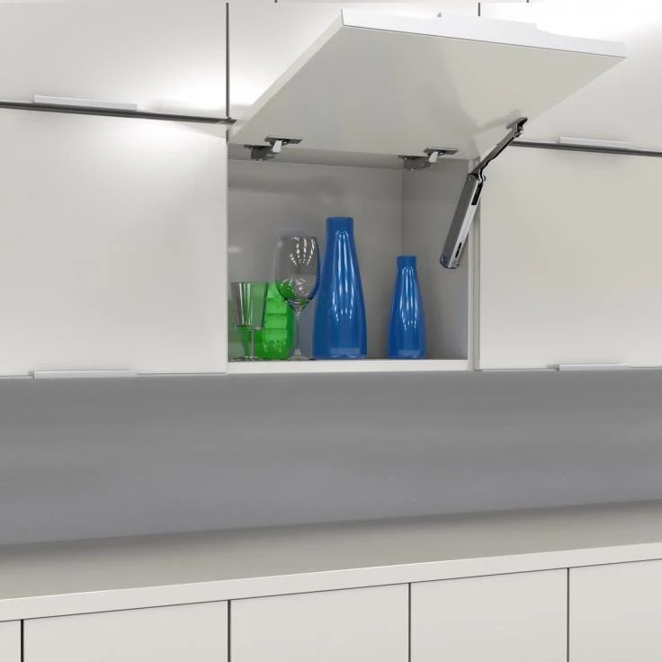 Compas relevable pour porte de meuble haut de cuisine - Léger/Moyen/Fort