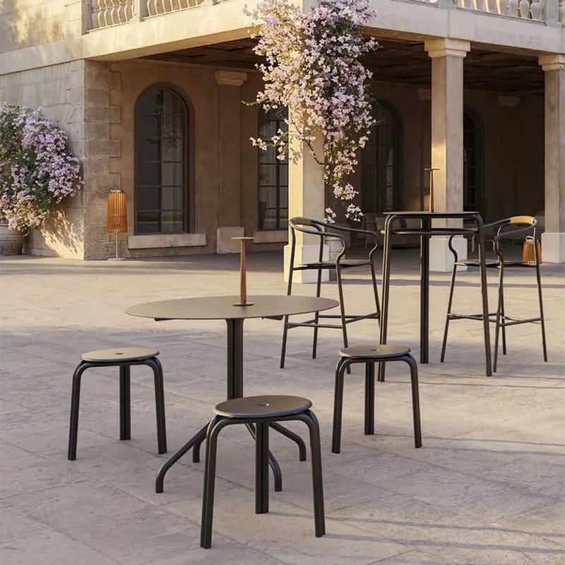 Outdoor Stackable Stool SALÒ by Matteo Thun and Benedetto Fasciana for Unopiù