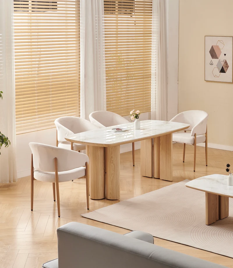 TABLE À MANGER TRINITY PLATEAU CÉRAMIQUE 180CM