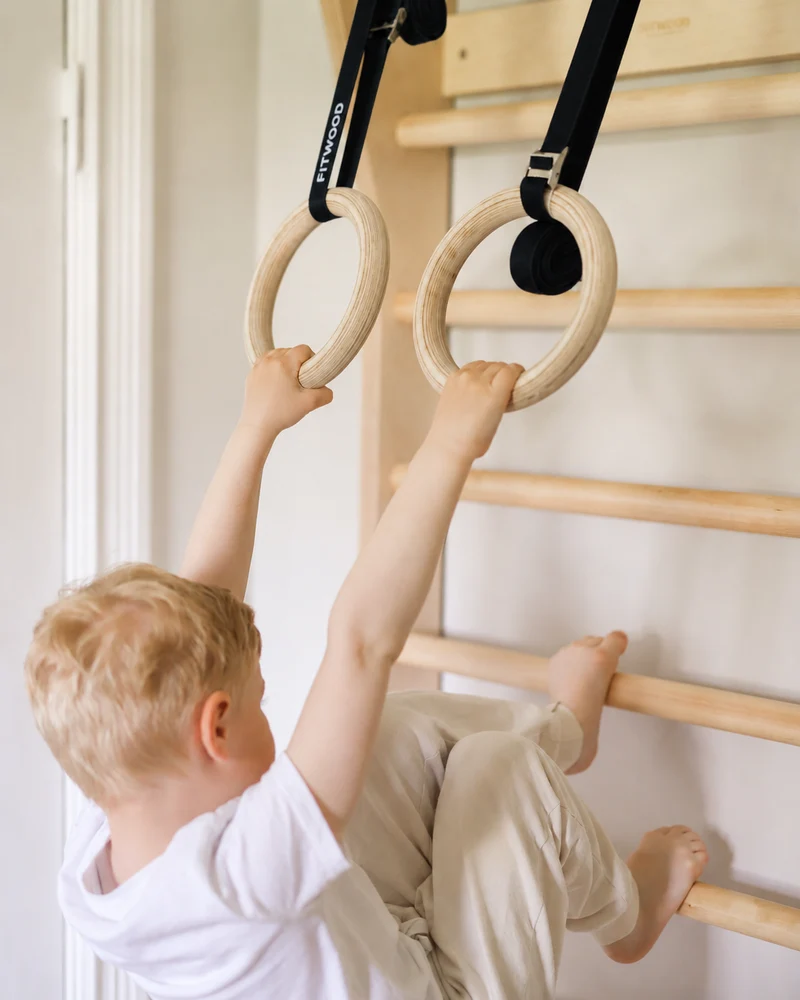 ULPU MINI gym rings | birch - black straps