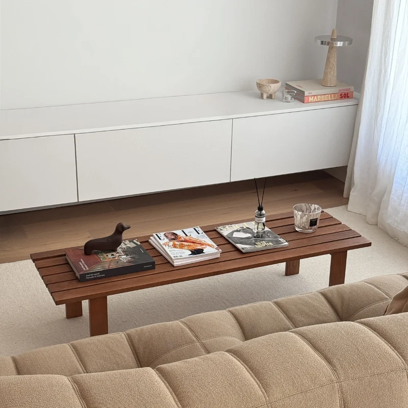 Salontafel Melanie - Essenhout - Donkerwalnoot - 140 cm