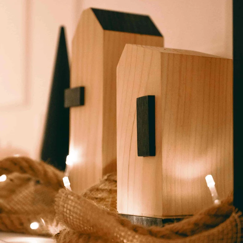 Cedar Wood Decorative Object CITIES ROTTERDAM by Authentic Design for Riva 1920