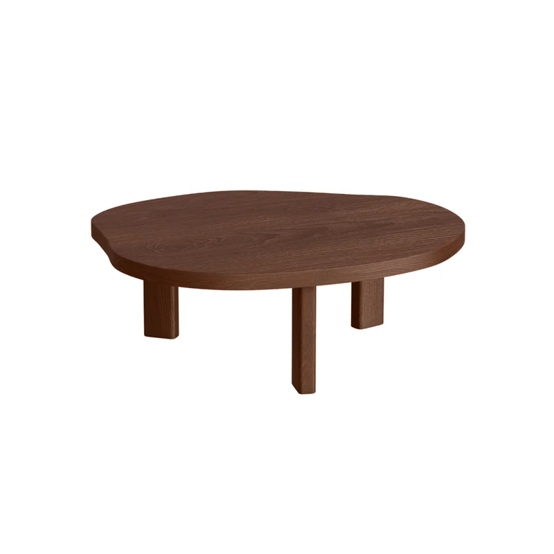 Salontafel Eden - Essenhout - Donkerwalnoot - Organisch - 85 cm - Groot