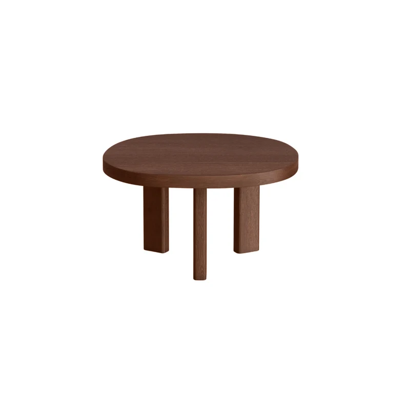 Salontafel Eden - Essenhout - Donkerwalnoot - Ovaal - 60 cm - Medium