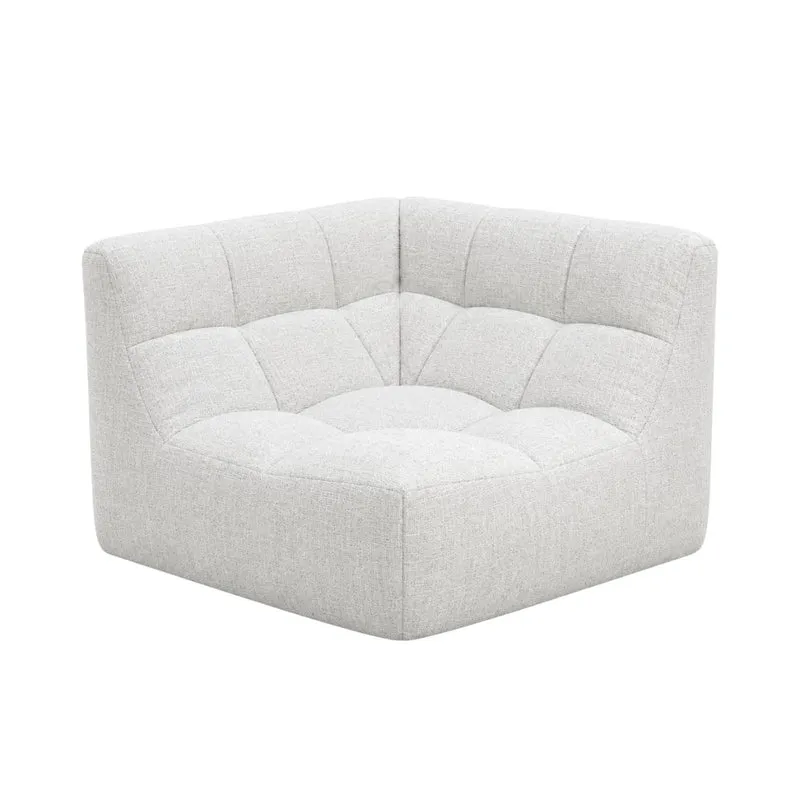 Hoek Fauteuil - Lemont - W91 D91 H74 - Ivory Bouclé