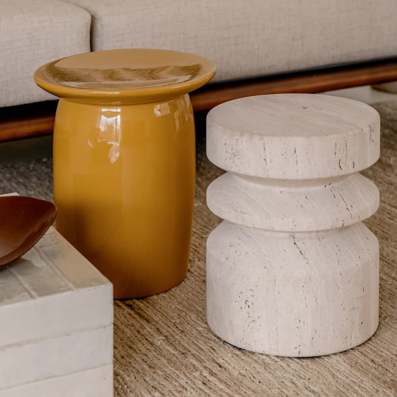 Bijzettafel Kivo – Keramiek - Amber Gold