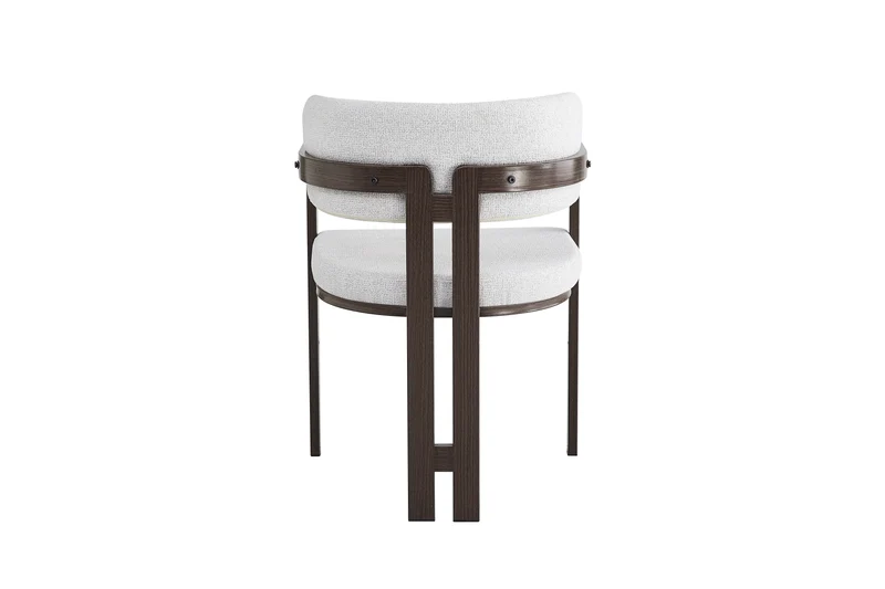 Chaise MELLOW pieds effet noyer blanc