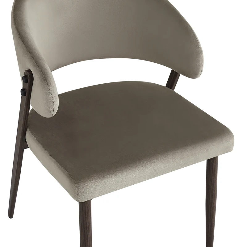 Chaise LAMIA effet noyer
