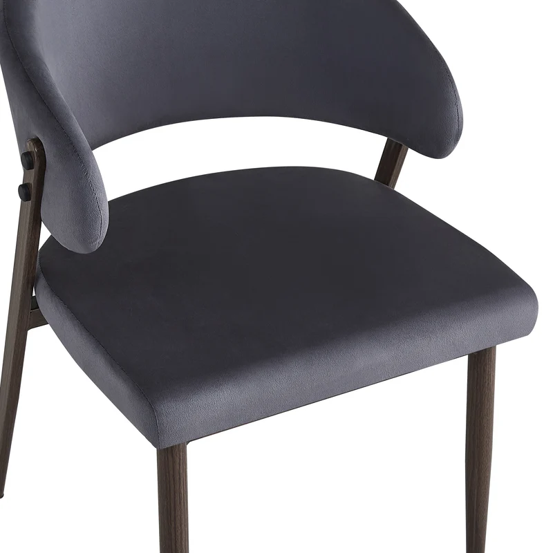 Chaise LAMIA effet noyer