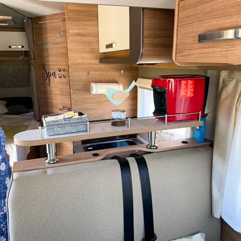 Tablette de rangement pour Knaus avec banc à la cuisine