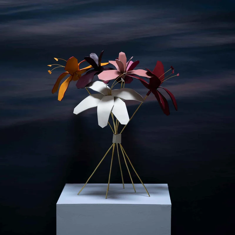 Leather Decorative Object ÈDEN by MARCO Atelier