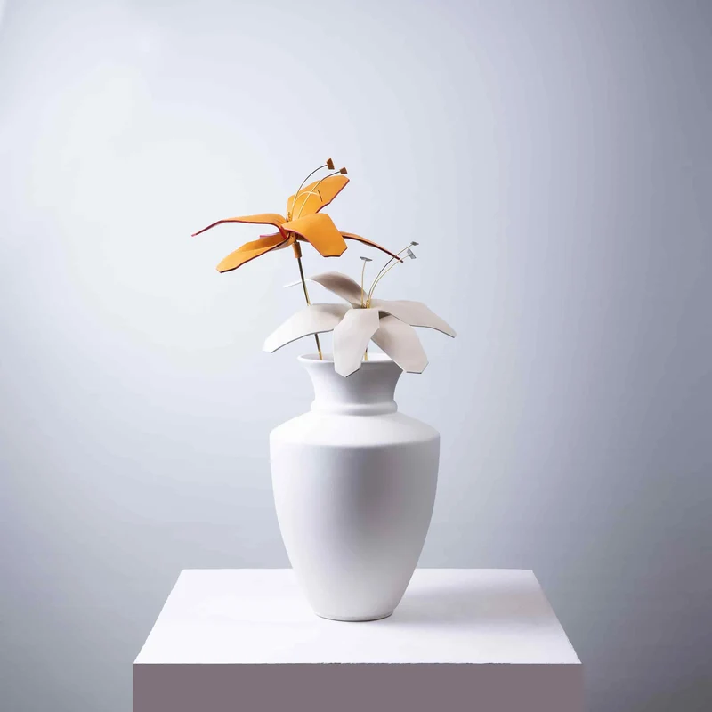 Leather Decorative Object ÈDEN by MARCO Atelier