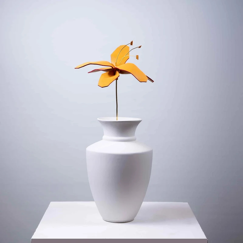 Leather Decorative Object ÈDEN by MARCO Atelier
