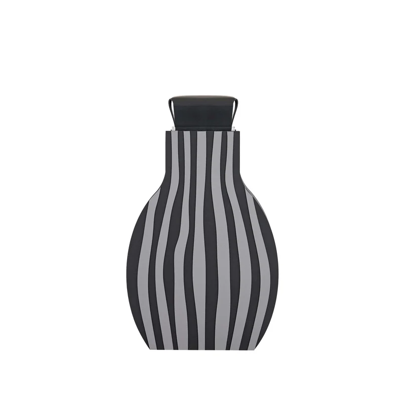 Leather Decorative Object VASE OTTO GRAPHIC by Gianpaolo Venier for ADJ STYLE