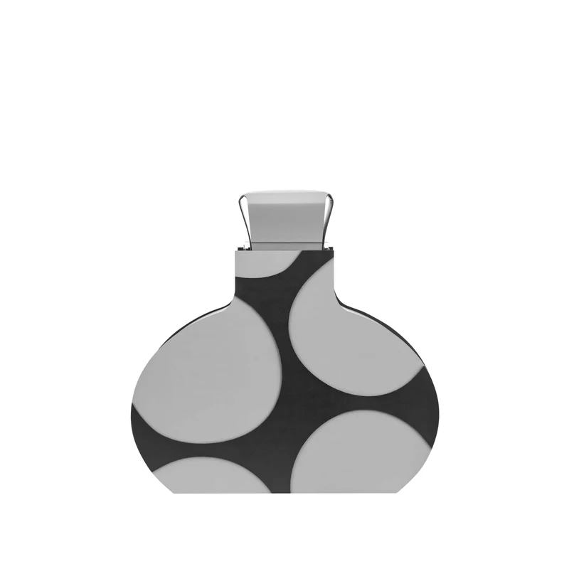 Leather Decorative Object VASE OTTO GRAPHIC by Gianpaolo Venier for ADJ STYLE