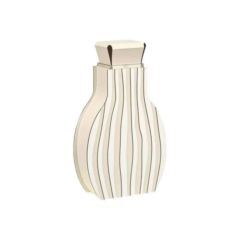 Leather Decorative Object VASE OTTO GRAPHIC by Gianpaolo Venier for ADJ STYLE