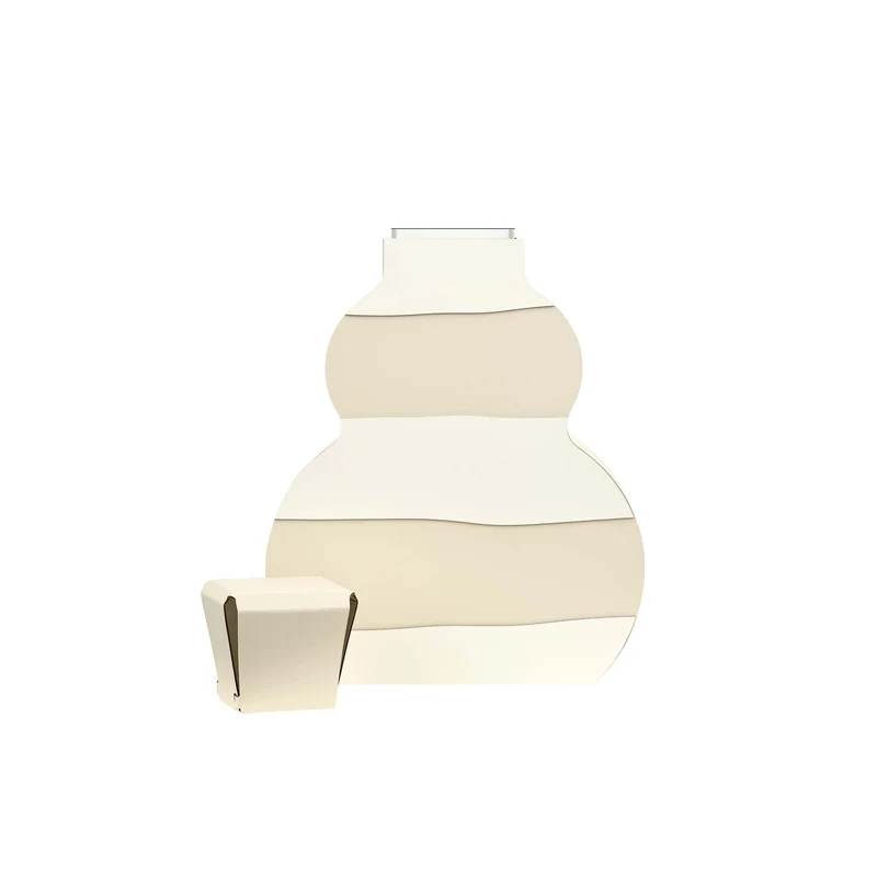 Leather Decorative Object VASE OTTO GRAPHIC by Gianpaolo Venier for ADJ STYLE