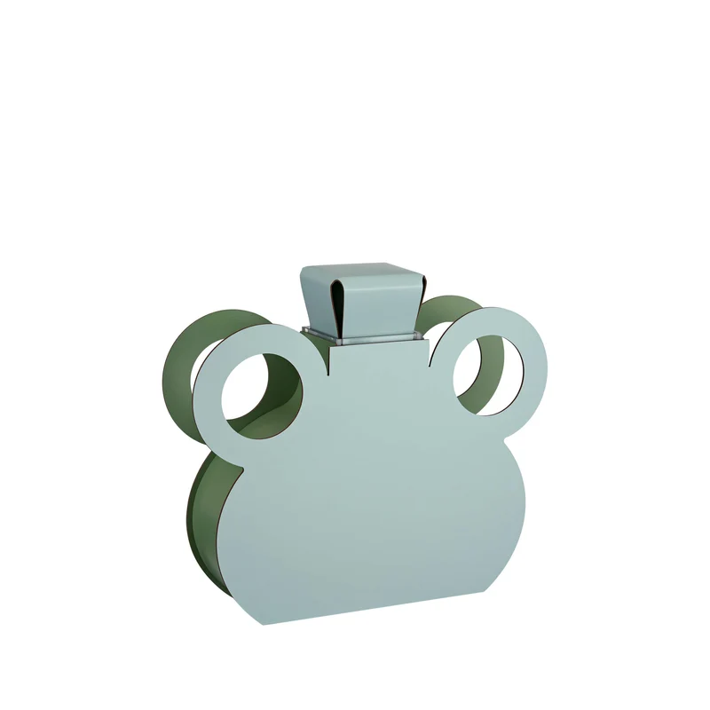 Leather Decorative Object VASE OTTO by Gianpaolo Venier for ADJ STYLE