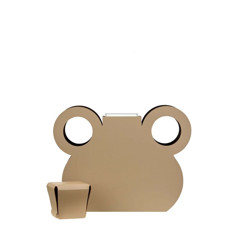 Leather Decorative Object VASE OTTO by Gianpaolo Venier for ADJ STYLE