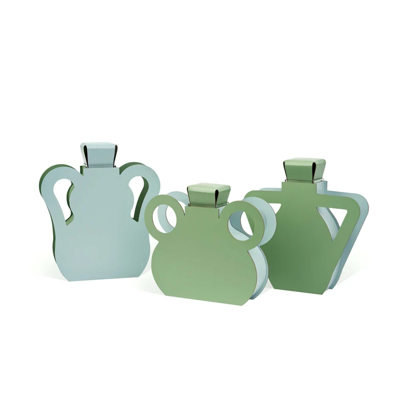 Leather Decorative Object VASE OTTO by Gianpaolo Venier for ADJ STYLE