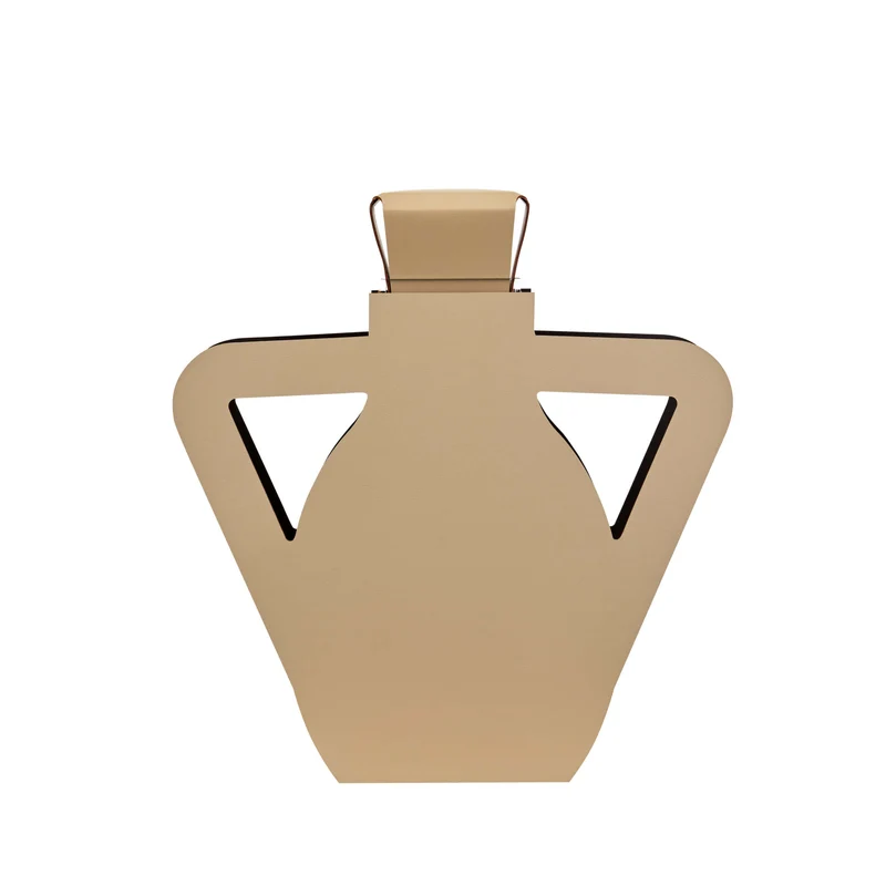 Leather Decorative Object VASE OTTO by Gianpaolo Venier for ADJ STYLE