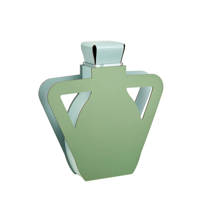 Leather Decorative Object VASE OTTO by Gianpaolo Venier for ADJ STYLE