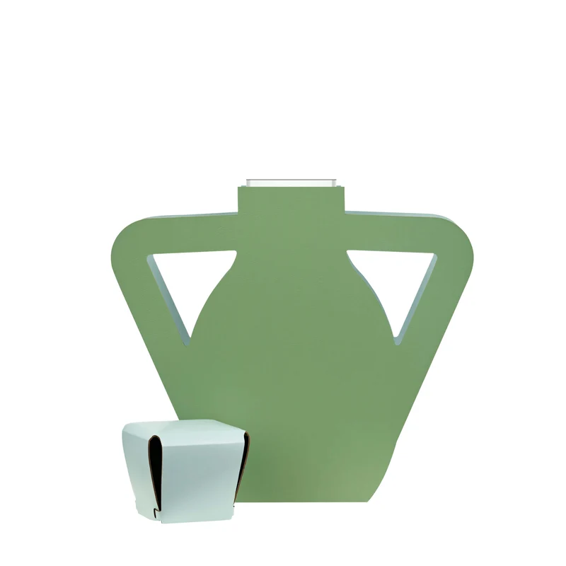 Leather Decorative Object VASE OTTO by Gianpaolo Venier for ADJ STYLE