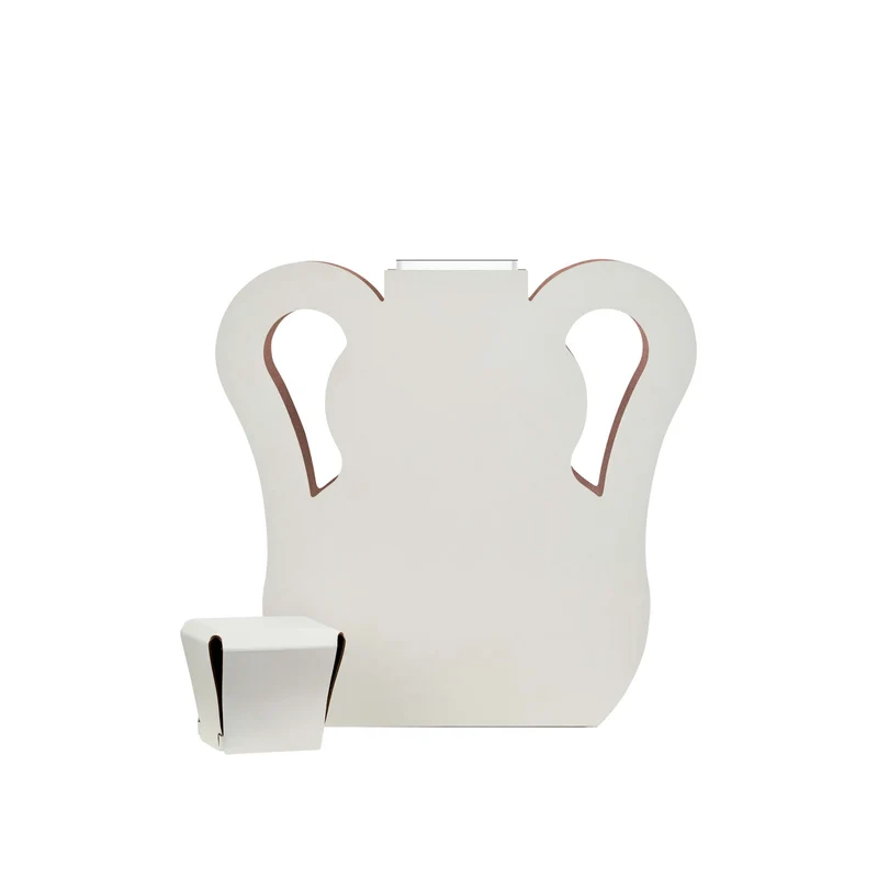 Leather Decorative Object VASE OTTO by Gianpaolo Venier for ADJ STYLE